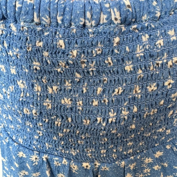 Oak+Fort Floral Mini Dress Blue - Picture 9 of 11